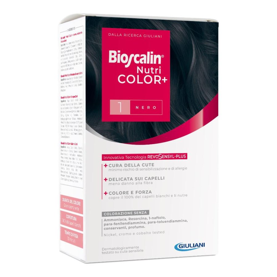 Bioscalin Nutricolor Plus 1 Nero Colorazione per capelli permanente