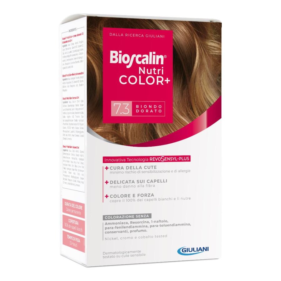 Bioscalin Nutricolor Plus Colorazione Capelli Permanente 7,3 Biondo Dorato