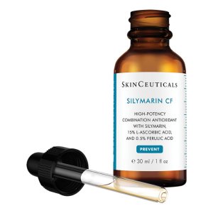 Skinceuticals Silymarin CF Siero Antiossidante Viso 30 ml per Pelle Grassa e Acneica con Vitamina C and Acido Ferulico