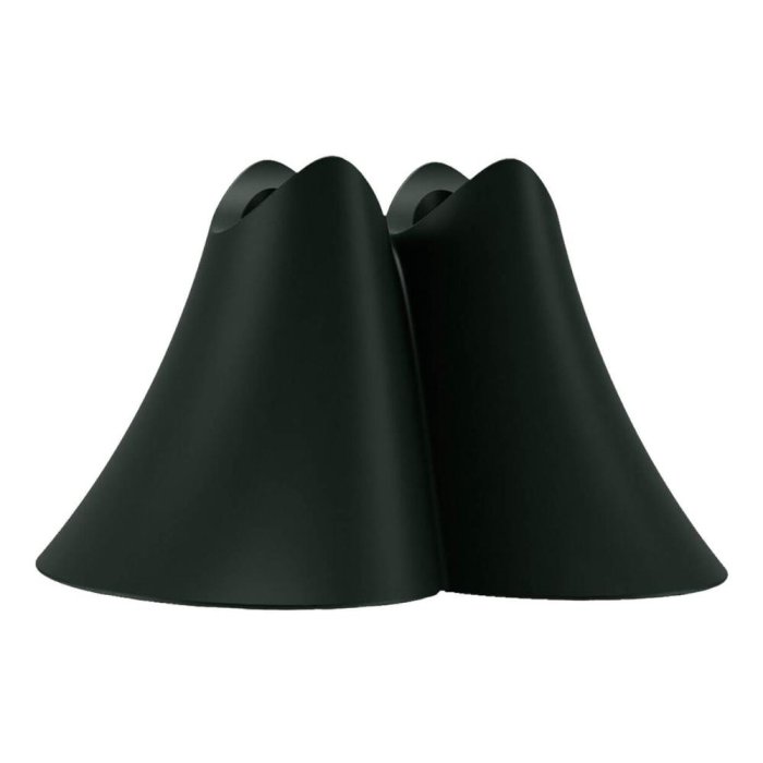 Portaspazzolino Promis Black in Plastica Nera con Logo – Porta Spazzolini da Bagno Moderno Colore Nero