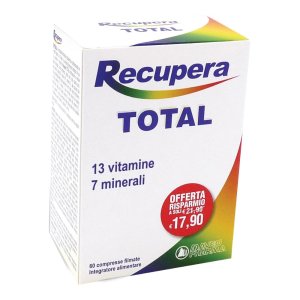 Recupera Total Integratore Multivitaminico e Minerale 60 Compresse per Stanchezza e Affaticamento