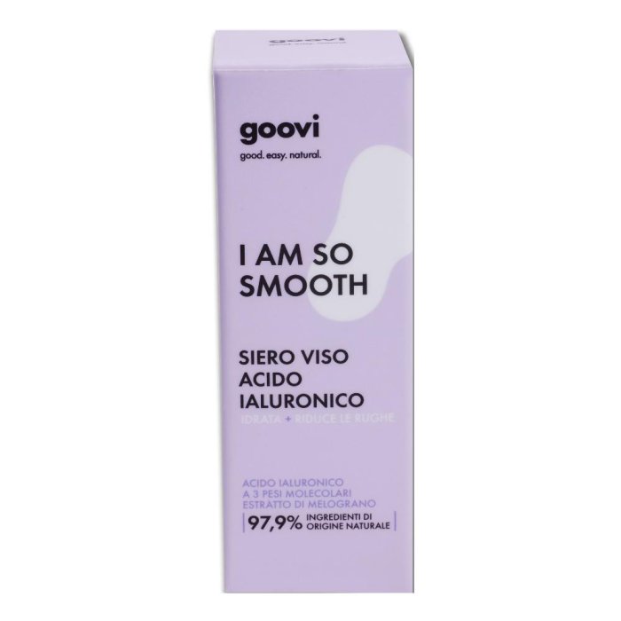 Goovi Siero Viso Acido Ialuronico Idratazione,  Riduzione Rughe I Am So Smooth 30ml
