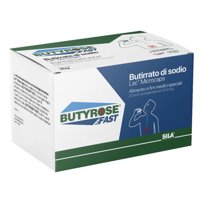 Butyrose fast  - Riequilibrio del Microbiota e Trattamento delle Colonpatie 20 sticks