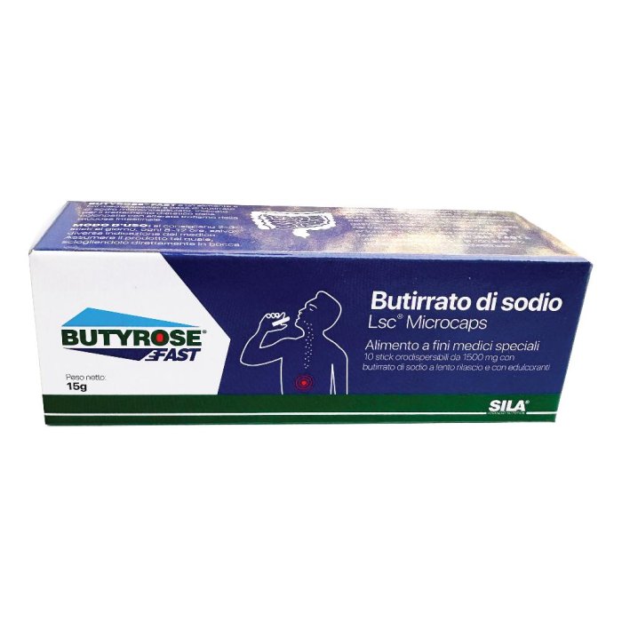 Butyrose Fast 10 Stick Integratore Alimentare per Benessere Intestinale e Regolarità della Flora Batterica
