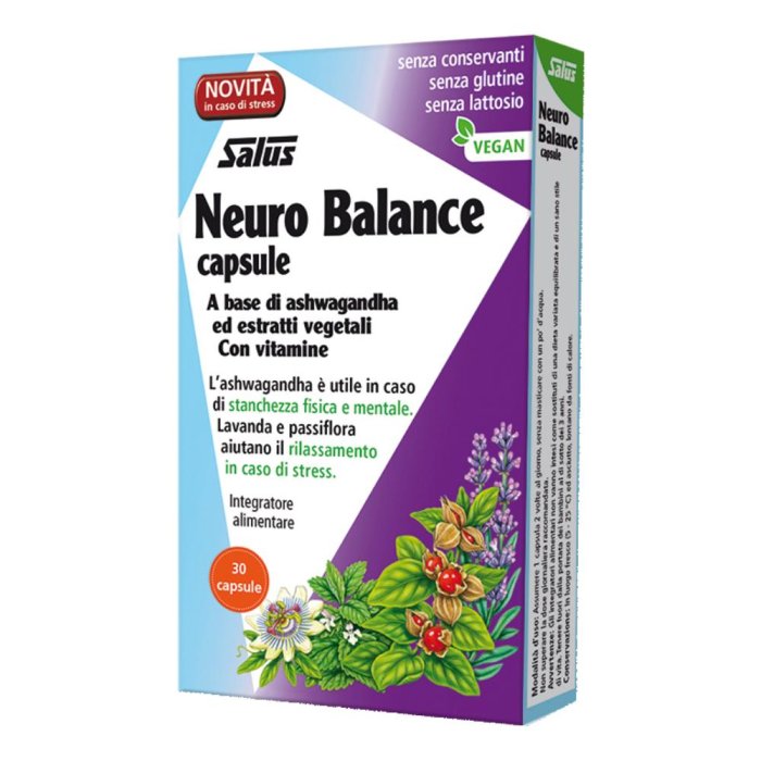 Neuro Balance Integratore per Sistema Nervoso 30 Capsule | Supporto Equilibrio Mentale e Benessere Psicologico