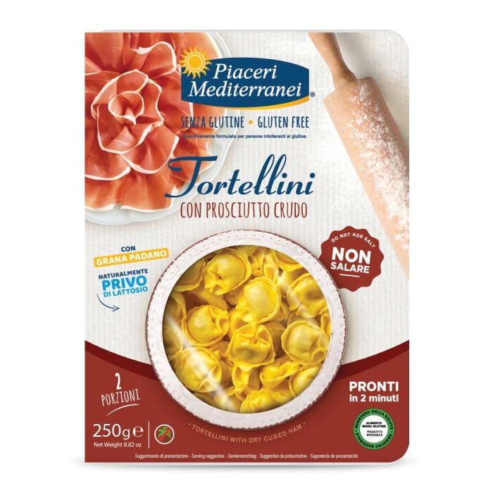 Piaceri Mediterranei - Tortellini Prosciutto Crudo Confezione 250 Gr