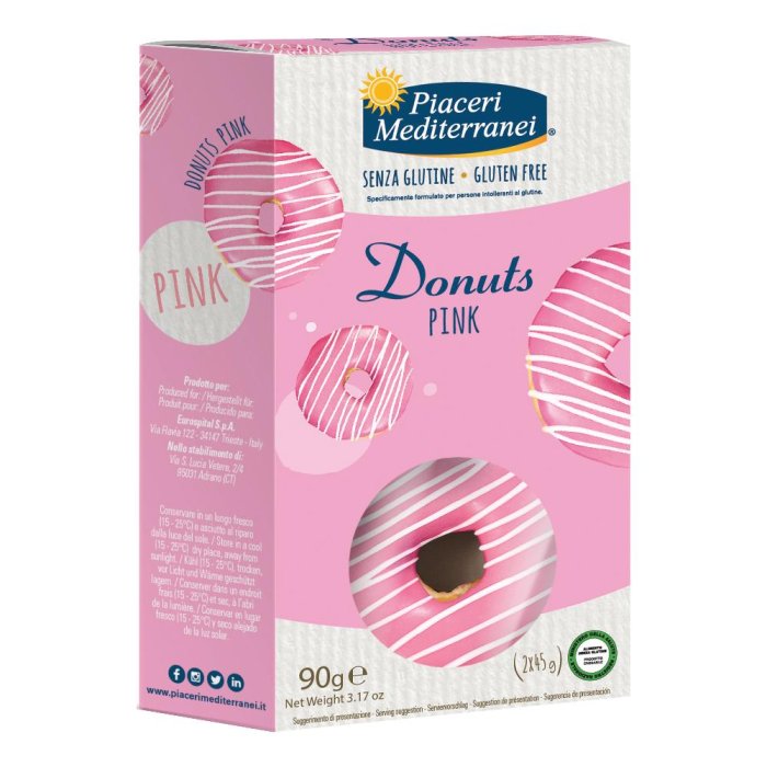Eurospital Piaceri Mediterranei Donuts Pink 90 G
