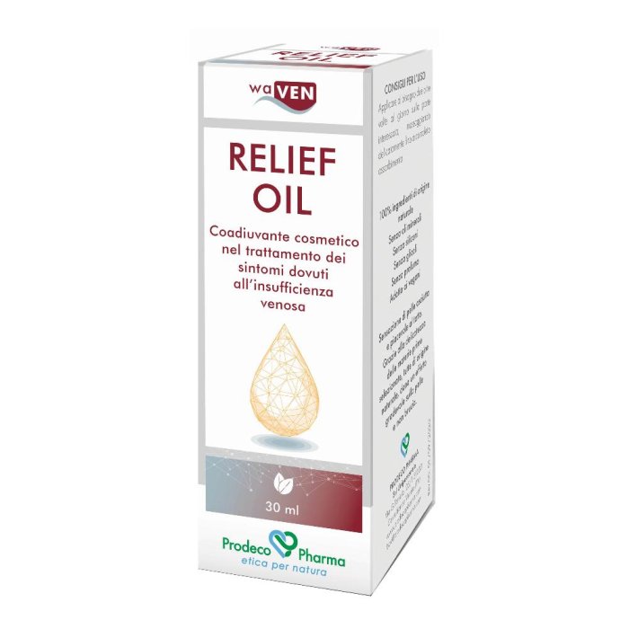 Waven Relief Oil 30 ml Olio Lenitivo Naturale per Massaggi Corpo e Muscolari