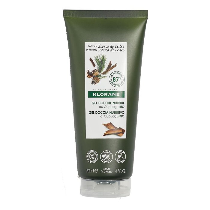 Klorane Scorza di Cedro - Gel Doccia Nutritivo con Burro di Cupuacu 200 ml