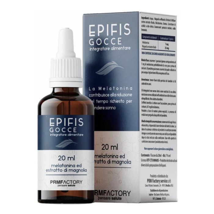 Epifis Gocce 20 ml Integratore Alimentare in Gocce per Rilassamento e Qualità del Sonno