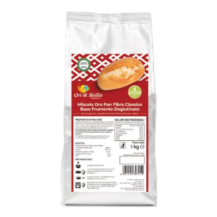 Ori di Sicilia Mix Farine con Fibre per Pane e Pizza 1 Chilogrammo