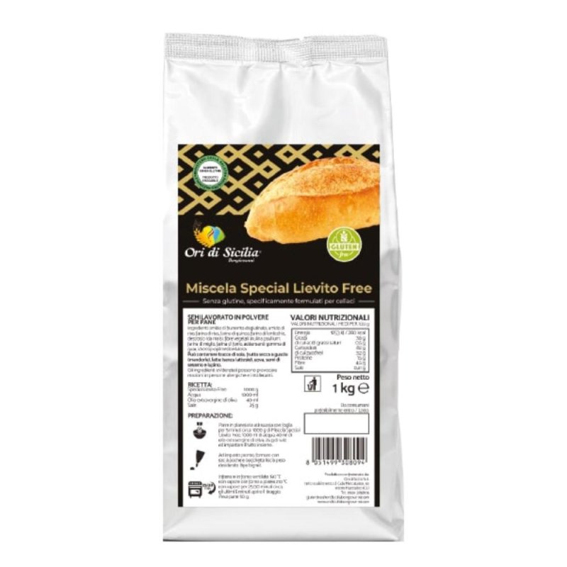 Ori di Sicilia Mix Lievito 1 Kg per Dolci e Pane – Mix Lievitante Professionale dalla Sicilia