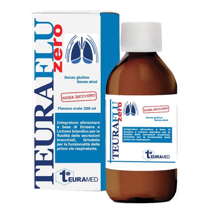 Teuraflu Zero Sciroppo 200 ml | Sollievo da Tosse e Mal di Gola | Formula Zero Zucchero