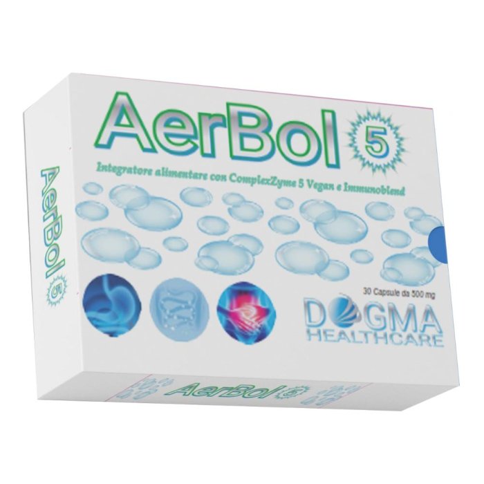 Aerbol Integratore Alimentare 30 Capsule per Benessere Digestivo e Riduzione del Gonfiore Addominale
