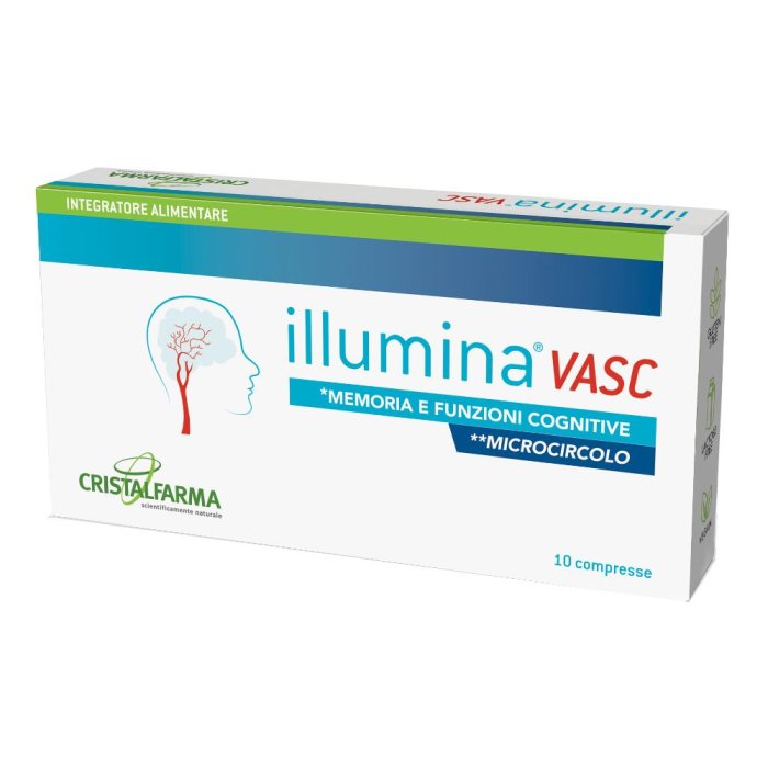 Illumina VASC integratore alimentare 14g - 10 compresse per il benessere mentale e cognitivo