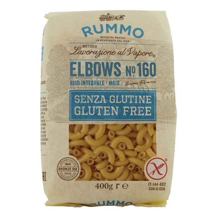 Rummo Elbows N.160 Pasta Senza Glutine 400g