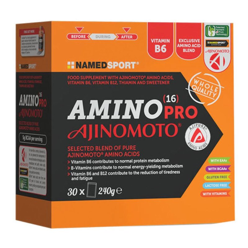  Named Sport Amino Pro 16 Ajinomoto 30 Bustine
