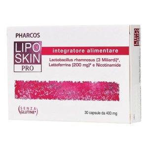 Pharcos Liposkin Pro Integratore Alimentare 30 Capsule per Pelle Grassa e Impura con Acne