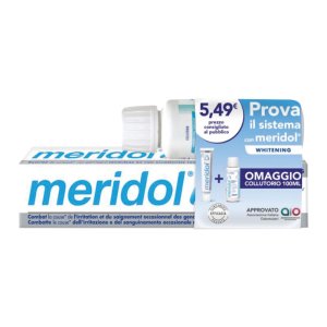Meridol Igiene e Prevenzione Dentale Dentifricio White Sbiancante Protettivo e Collutorio