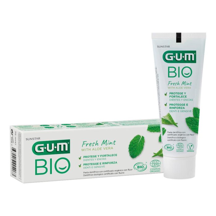 Gum Bio Dentifricio Fresh Mint con Aloe Vera Protegge e Rinforza 75ml