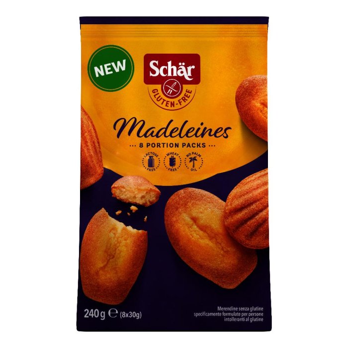 Schar Madeleines Merende Senza Glutine 6X40 Grammi