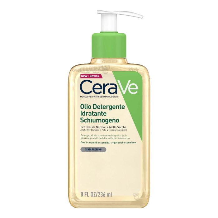 Cerave Tecnologia a Rilascio a Lunga Durata Hydrating Oil Cleranser  Olio Detergente Idratante 236 ml