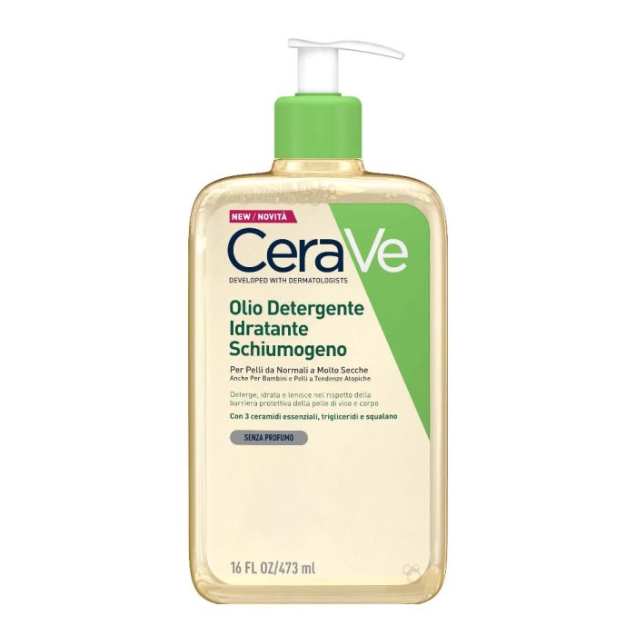 Cerave Hydrating Oil Cleranser  Olio Detergente Idratante 473 ml