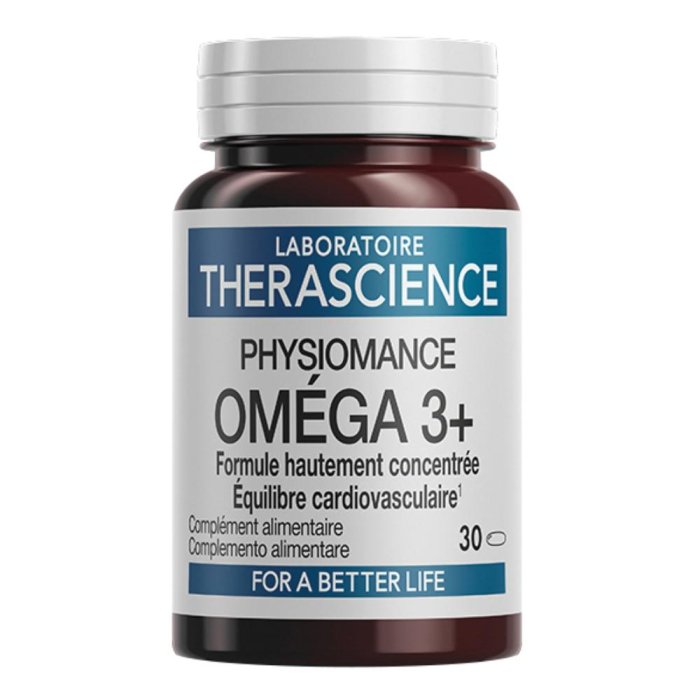 PHYSIOMANCE Omega 3+ 30 Perle Integratore di Omega 3 Ad Alto Dosaggio