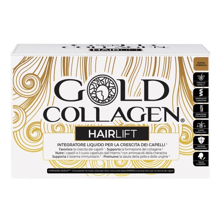 Gold Collagen Hairlift integratore per capelli 10 flaconi da 50 ml