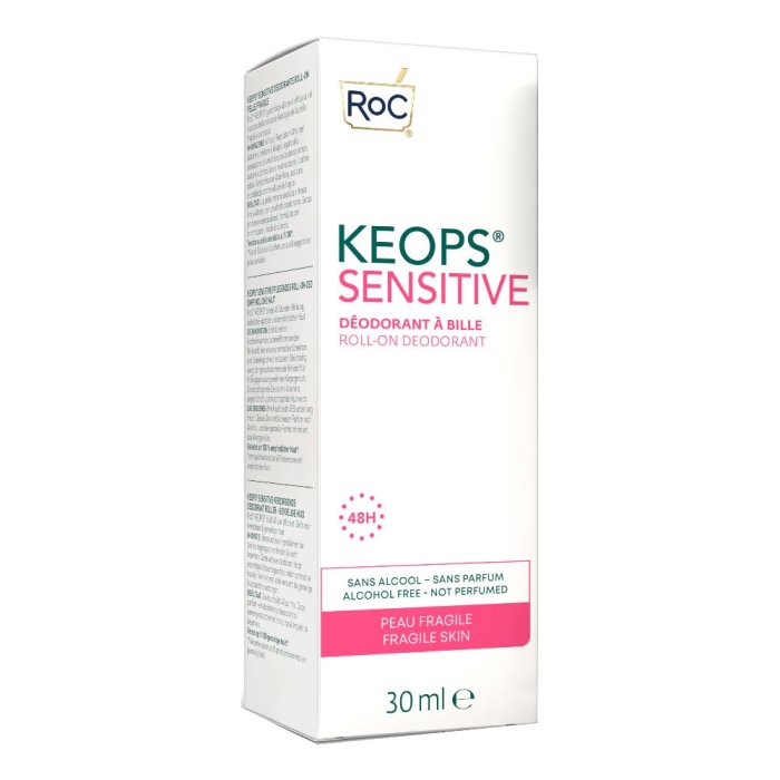 Roc Keops Deodorante Roll-On Sensitive Pelle Sensibile 30ml