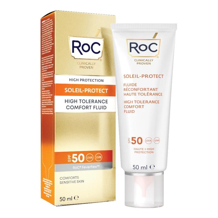 Roc Soleil Protect - Fluido Viso Comfort Alta Tollerabilità SPF50+ 50 ml