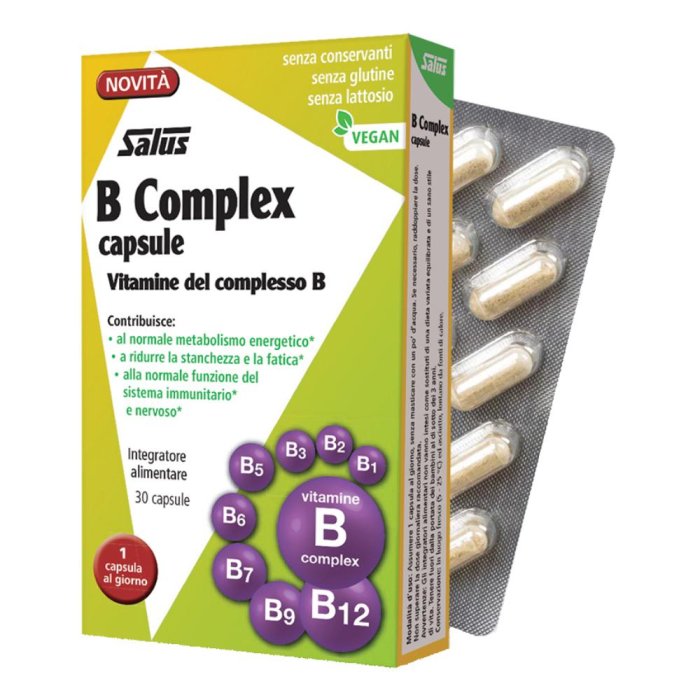 B Complex 30 capsule integratore complesso vitamine del gruppo B