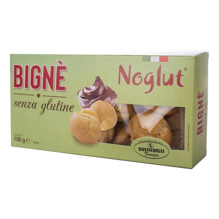 Noglut Bignè Senza Glutine 100 Grammi Dolci da Farcire per Dessert e Pasticceria