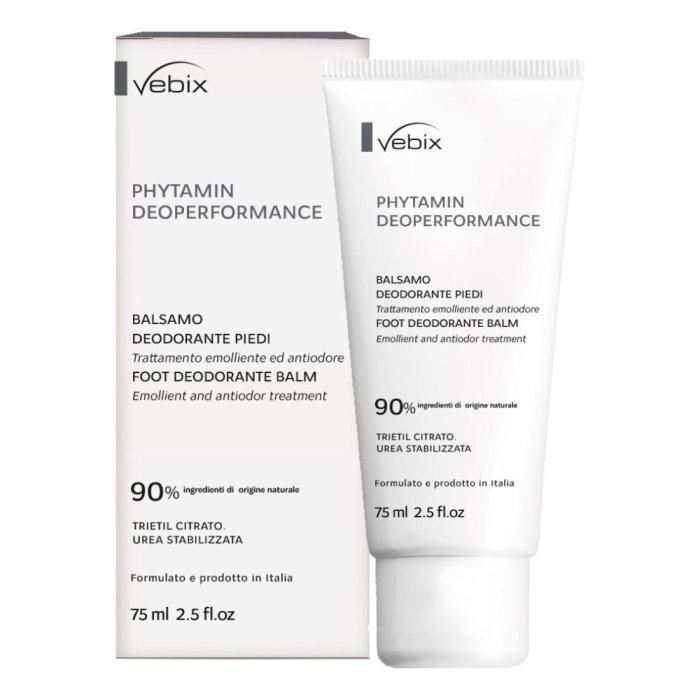 Vebix Phyt Deo Perf balsamo piedi - crema deodorante rinfrescante per piedi