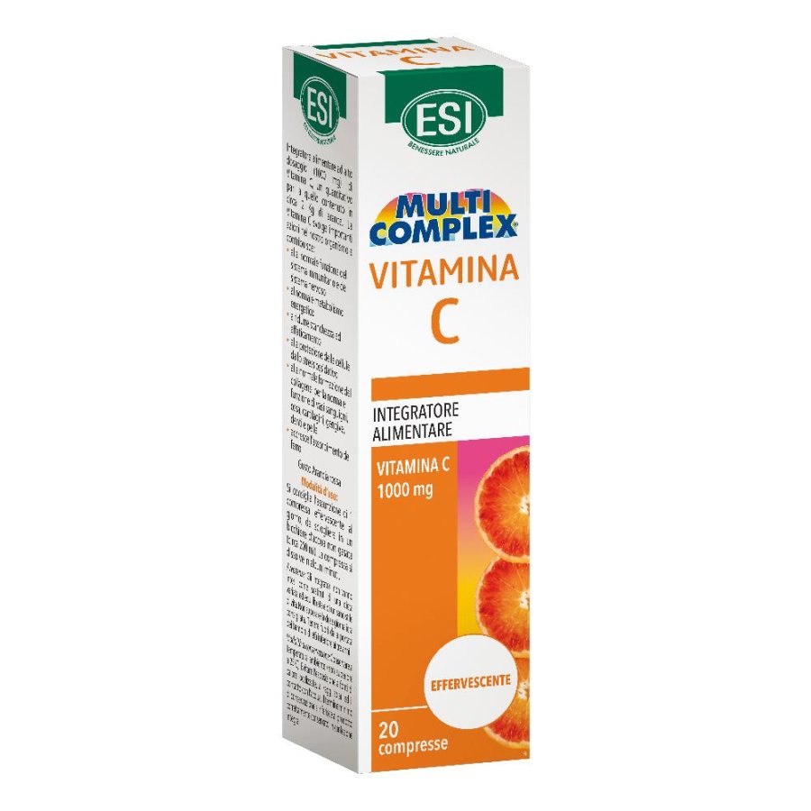 ESI Multicomplex Vitamina C 1000 Integratore Alimentare 20 Compresse Effervescenti