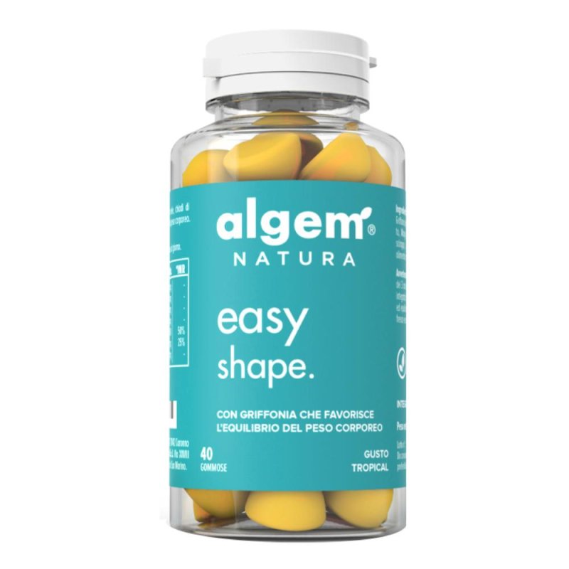 Algem Easy Shape Caramelle Gommose Integratore per Controllo del Peso e Metabolismo – Confezione da 40 Gommose Algem Easy Shape Caramelle Gommose Integratore per Controllo del Peso e Metabolismo – Confezione da 40 Gommose