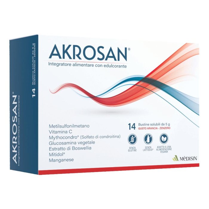 Akrosan Integratore con Edulcorante 14 Bustine