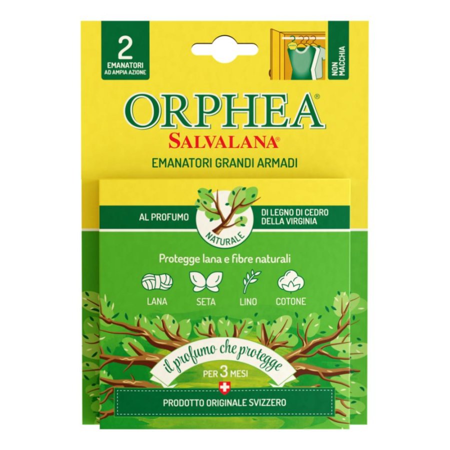 Orphea Grandi Armadi in Legno di Cedro – Protezione Naturale Antitarme per Vestiti e Tessuti – Profumatori per Armadio e Guardaroba