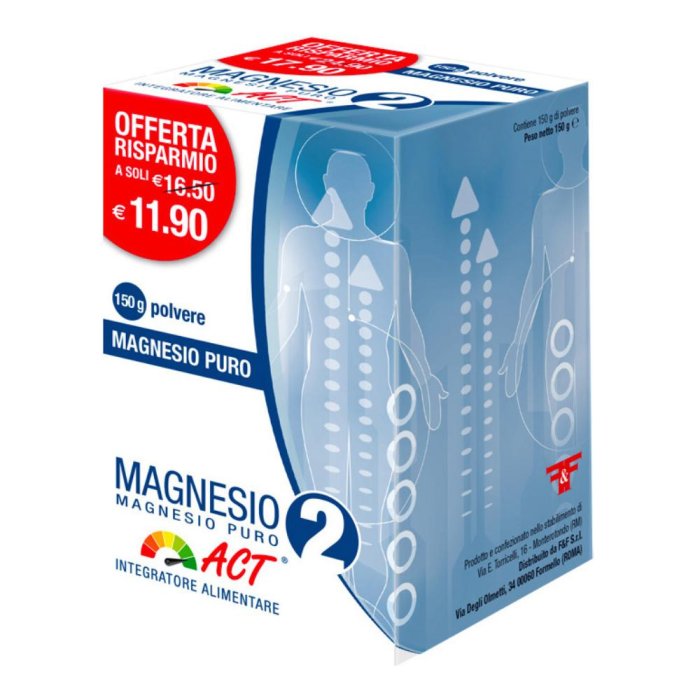 F&f Magnesio 2 Act Puro Polvere 150 g