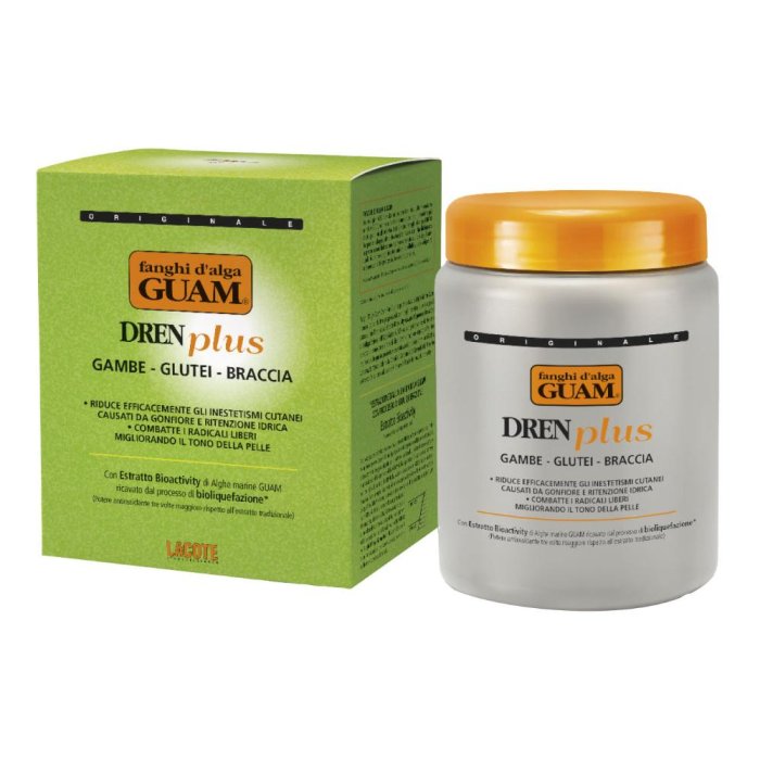 Guam Fanghi d'alga Dren Plus 1 kg trattamento corpo drenante anticellulite