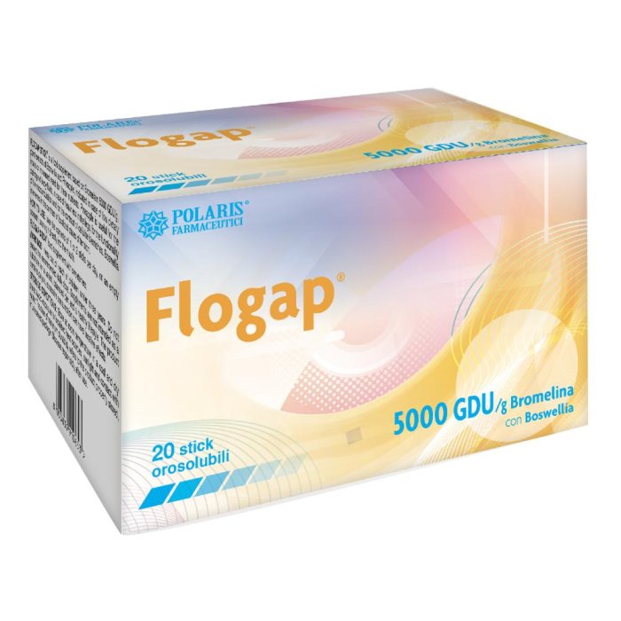 Flogap 5000 GDU Integratore Alimentare Antinfiammatorio in Stick Oro 20 Bustine