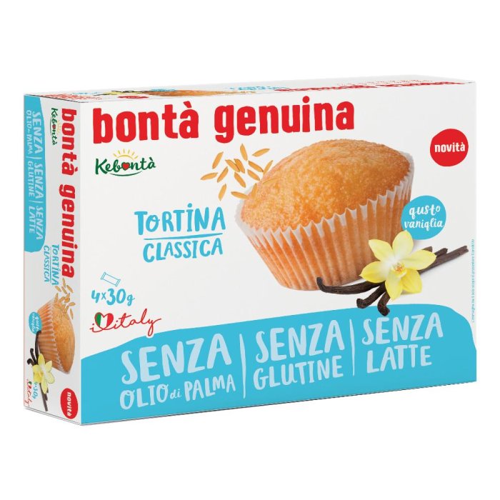 Kebontà tortina classica vaniglia - tortina soffice gusto vaniglia