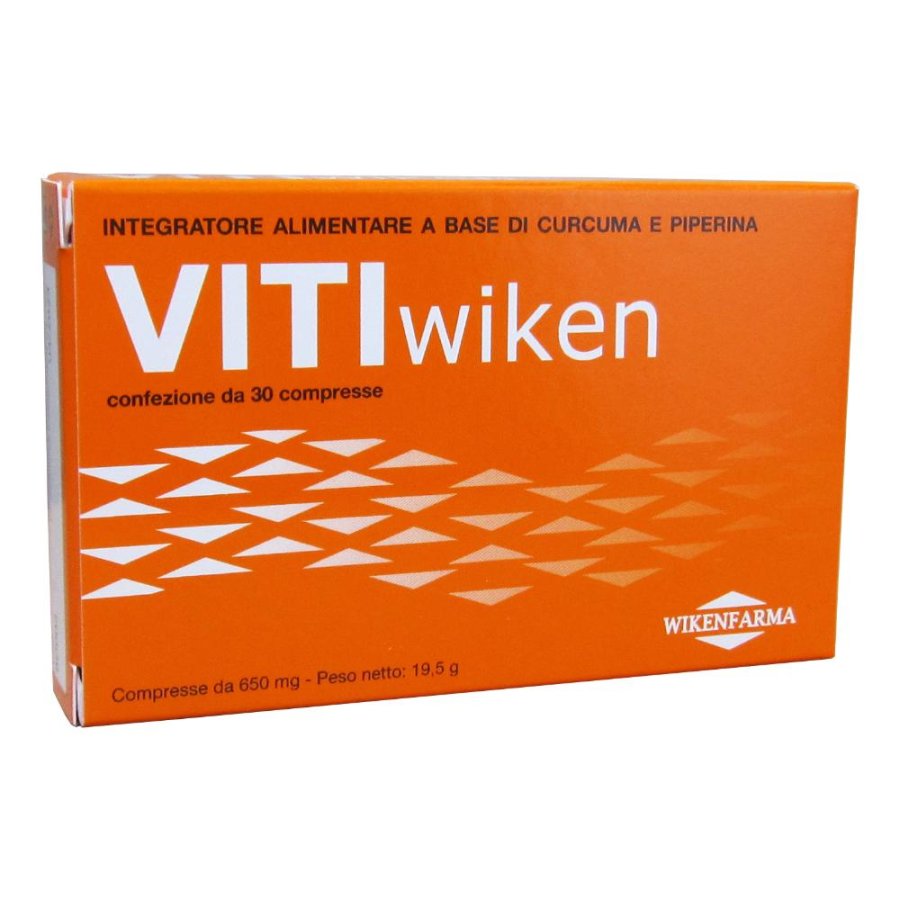 Vitiwiken - Integratore Alimentare con Curcuma e Piper Nigrum (30 Compresse)