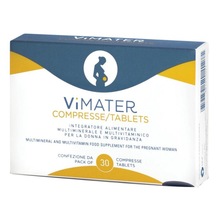 Vimater 30 Compresse Integratore Alimentare per Donna in Gravidanza e Allattamento con Vitamine e Minerali