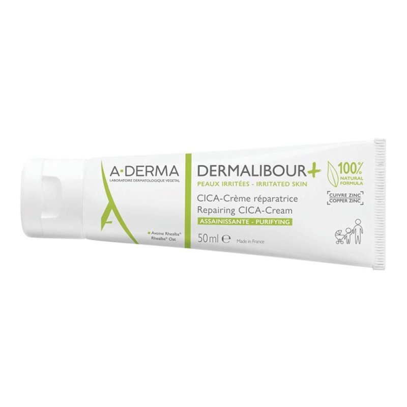 Aderma Dermalibour+ Cica-Crema Ristrutturante Purificante Pelli Irritabili 50ml