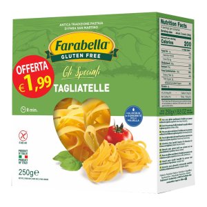 Bioalimenta Farabella Alimenti senza Glutine Tagliatelle 5 Cereali Pasta Secca 250 g Offerta Speciale