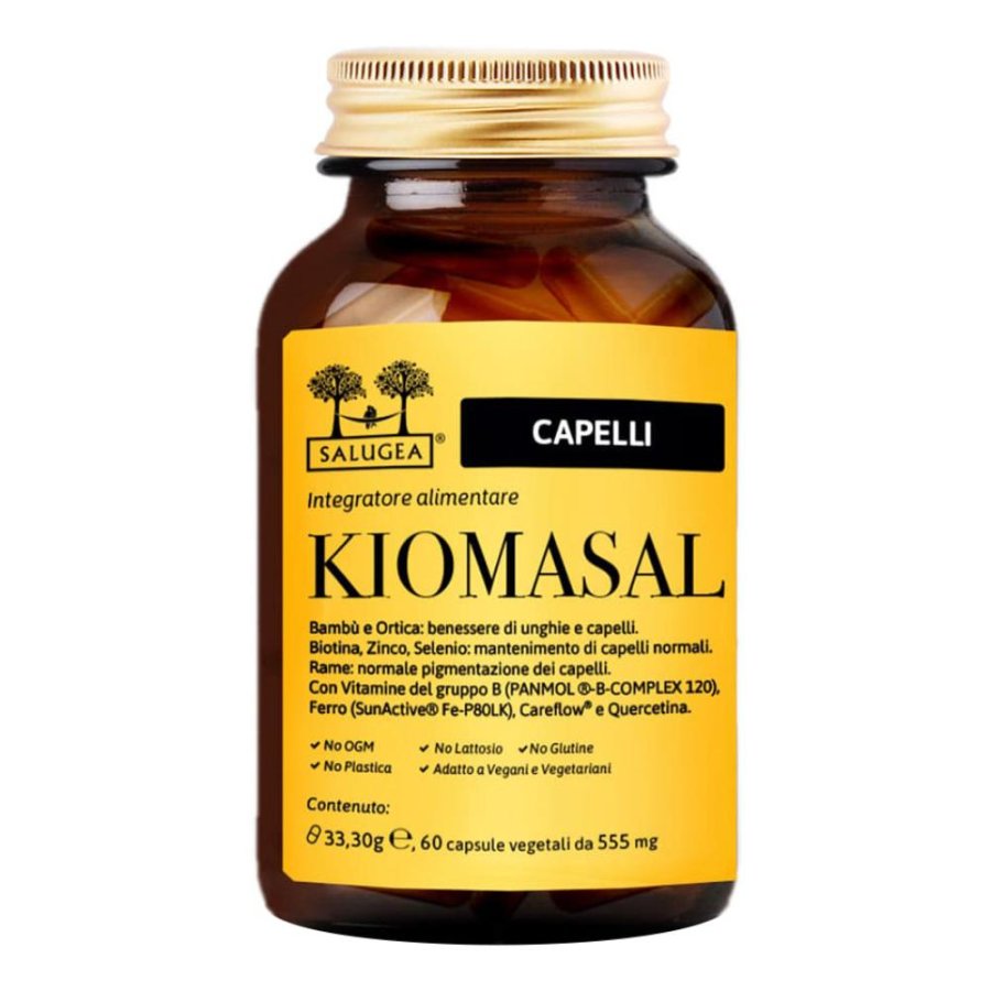 Salugea Kiomasal Integratore Capelli Pelle e Unghie 60 Capsule Vegetali Salugea Kiomasal Integratore Capelli Pelle e Unghie 60 Capsule Vegetali