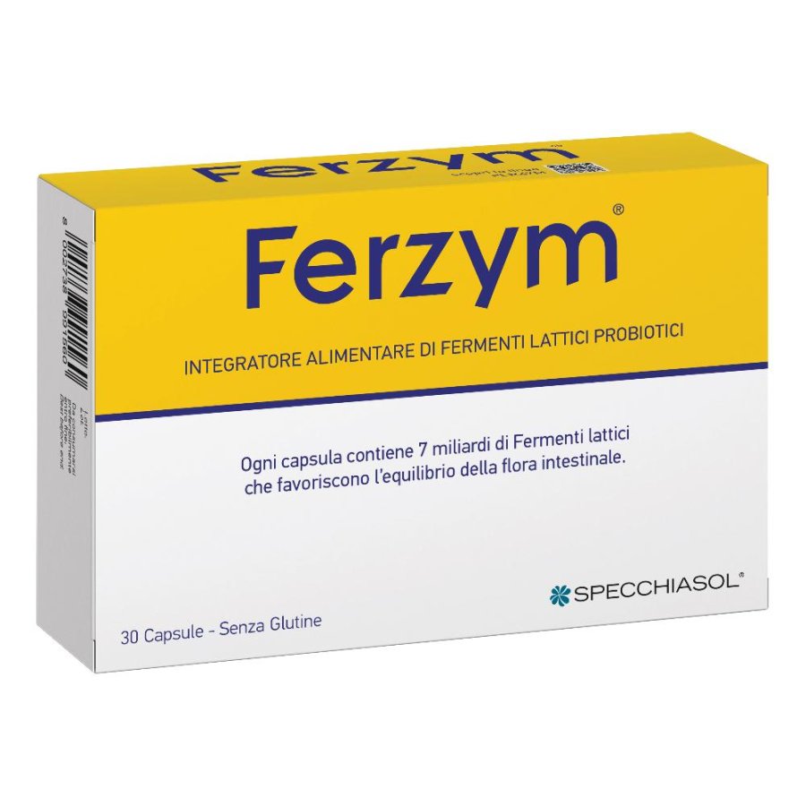 Ferzym Integratore Fermenti Lattici Specchiasol 30 Capsule Ferzym Integratore Fermenti Lattici Specchiasol 30 Capsule
