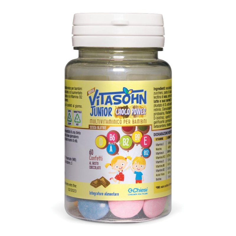 Vitasohn Junior Choco Power Ricostituente 60 Confetti