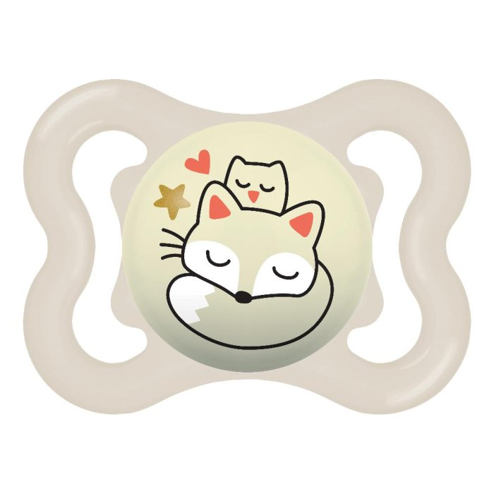 MAM Supreme - Night Succhietto in Silicone Neutro 2-6 Mesi 1pezzo